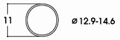 Кольцо фрикционное для колес 10шт ROCO (40070)